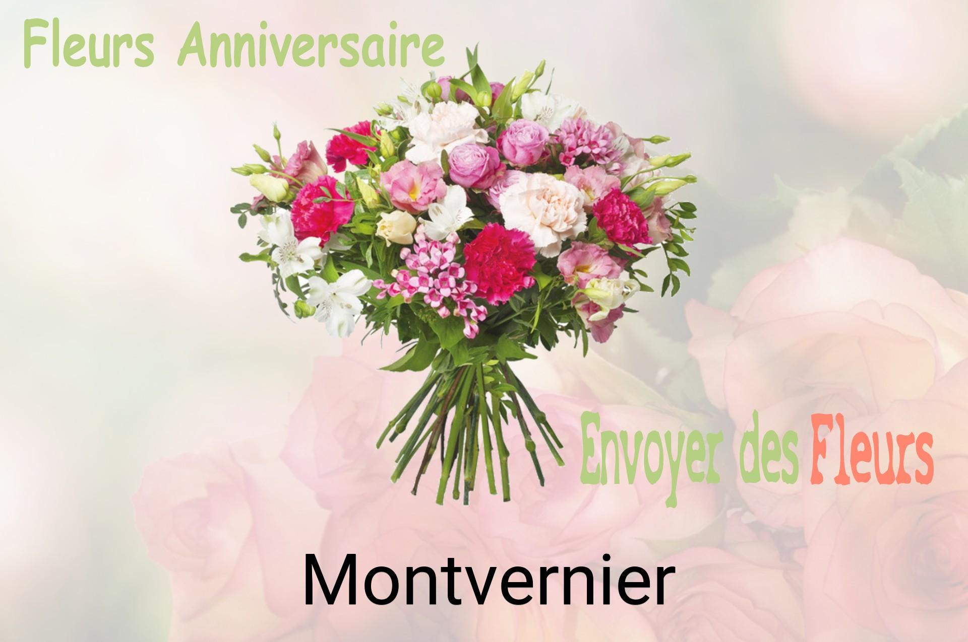 Bouquet de fleurs d’anniversaire livré à Montvernier
